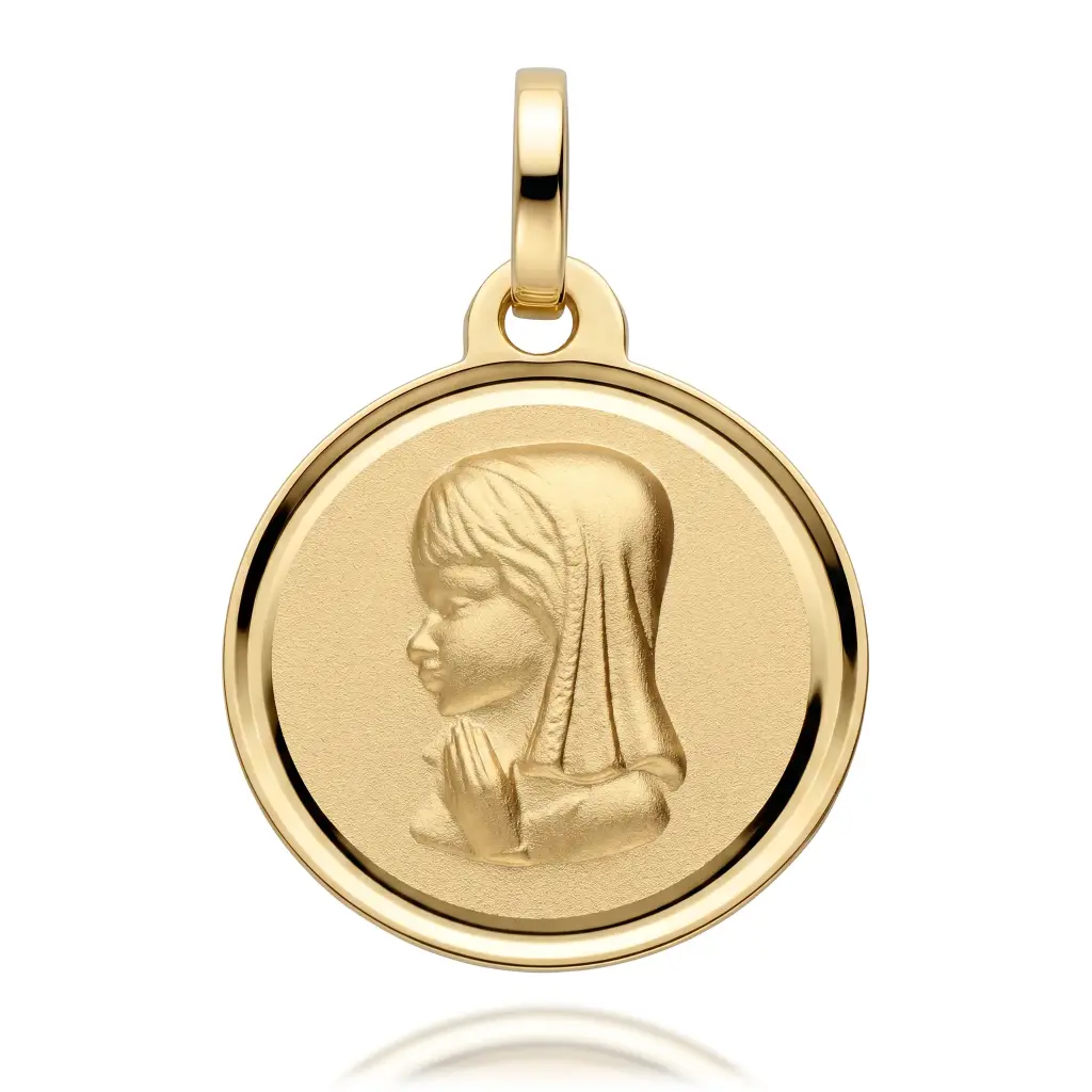 Medalla Virgen Niña Redonda 