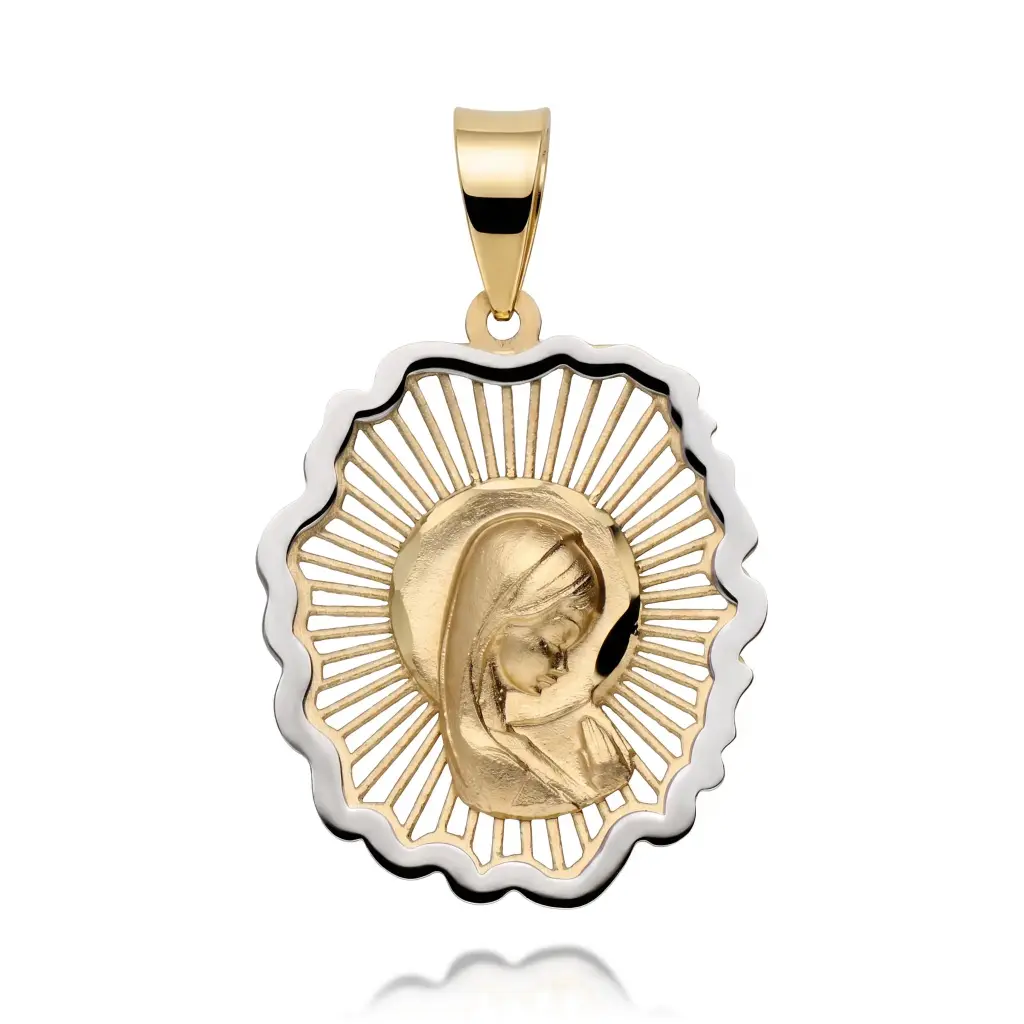 Medalla Virgen Niña Bicolor
