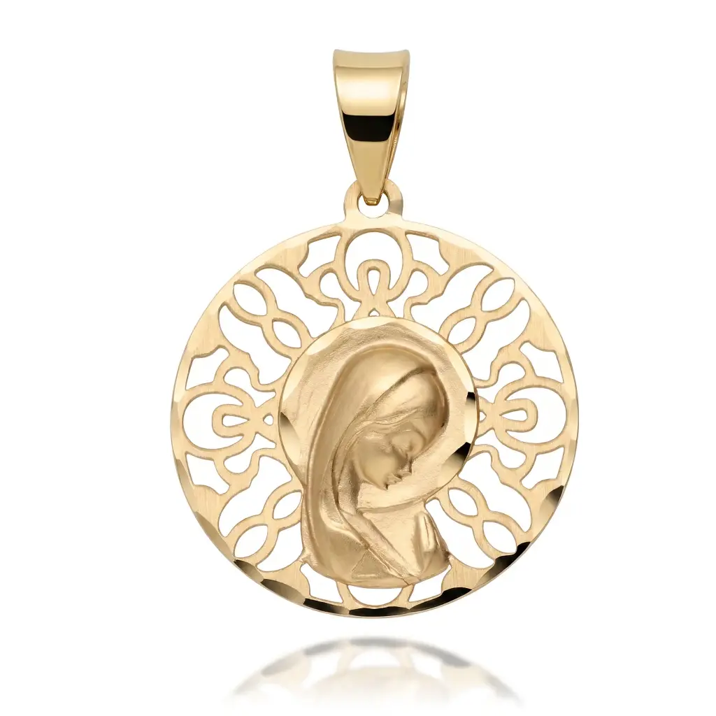 Medalla Virgen Niña Redonda