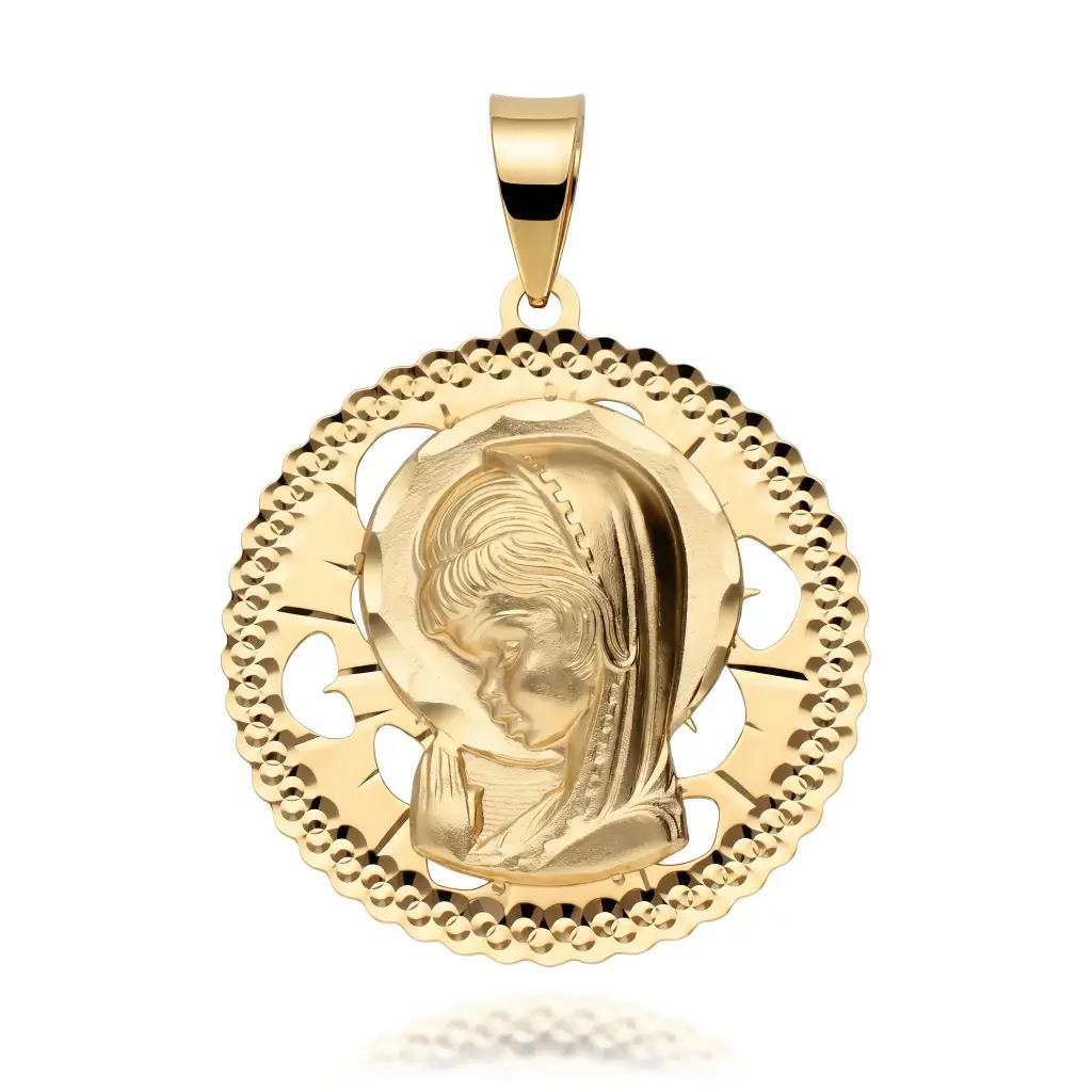 Medalla Virgen Niña Redonda 