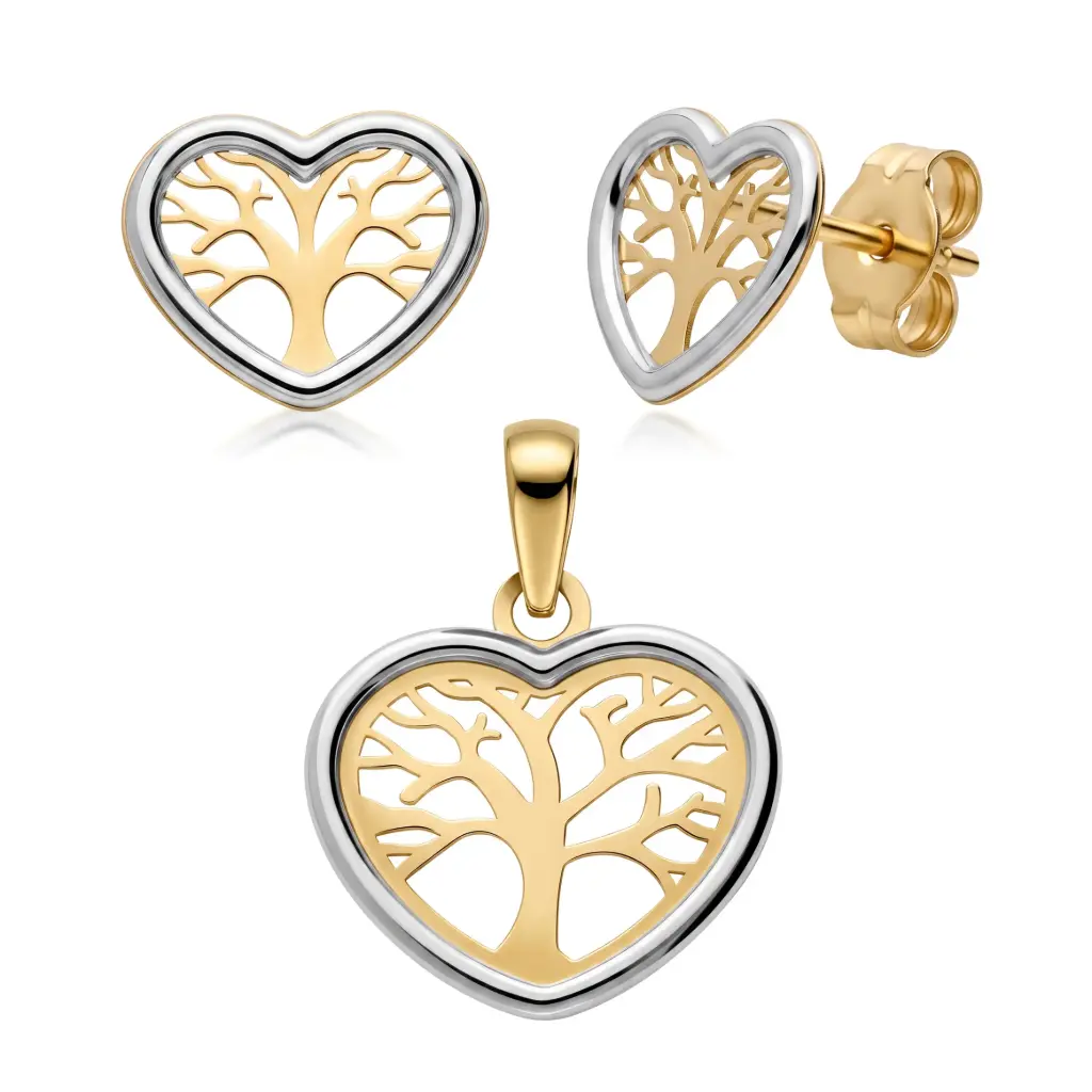 Conjunto Pendientes y Colgante Árbol de la Vida