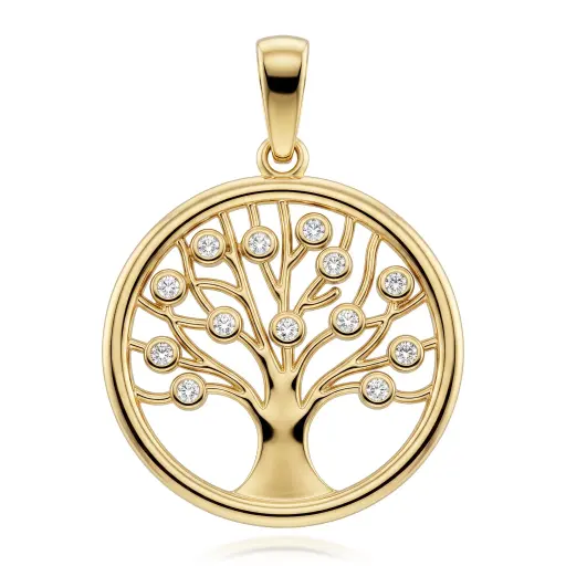 [2042 Circ] Colgante Árbol de la Vida Piedras
