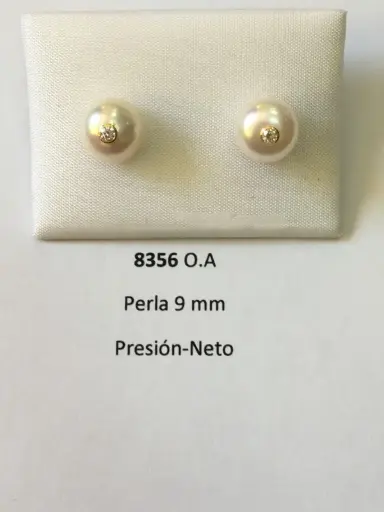 [8356] Pendientes Presión Perla