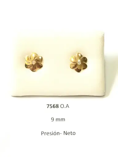 [7568] Pendientes Presión Flor