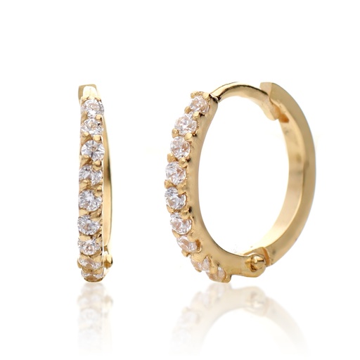 [7559] Pendientes Aros Engaste