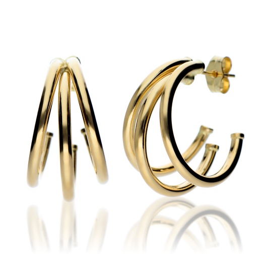 [Triples] Pendientes Aros Triples