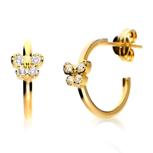 [4404p] Pendientes Aros Mariposa