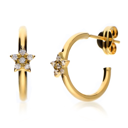 [4403p] Pendientes Aros Estrella