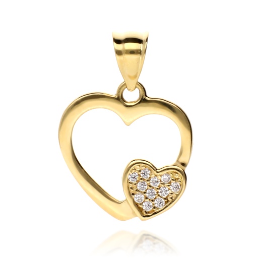 [2266 OA] Colgante Corazón Oro Amarillo