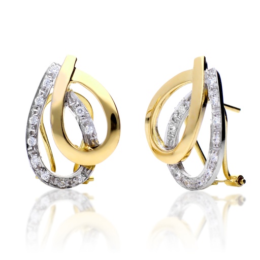 [4141p] Pendientes Omega Bicolor
