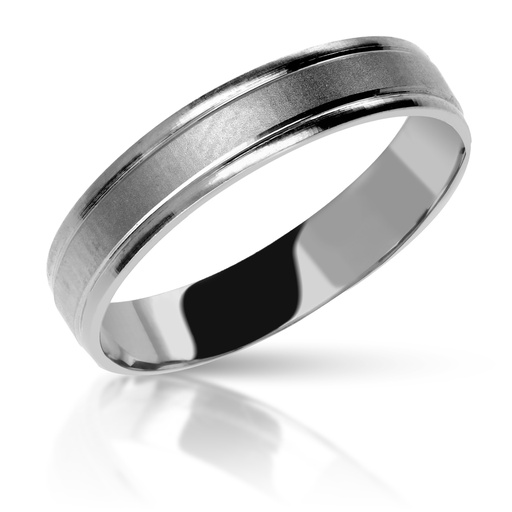[A-O.BL.] Alianza Talla 4 mm Plana Oro Blanco