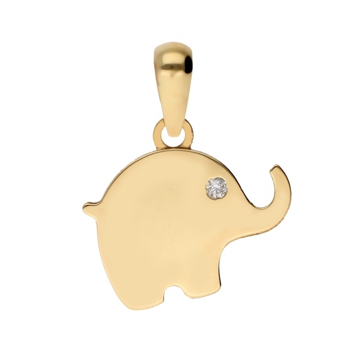 [7144c] Colgante Elefante con Circonita