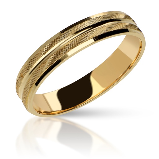[F OA] Alianza Talla 4 mm Plana Oro Amarillo
