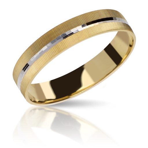 [R] Alianza Talla 4 mm Plana Oro Bicolor