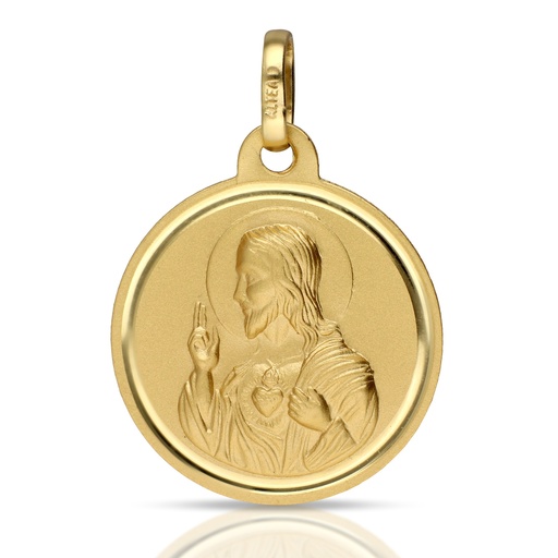 [6533] Medalla Corazón de Jesús Talla Bisel