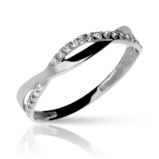 [3051 OBL] Sortija Engaste Oro Blanco