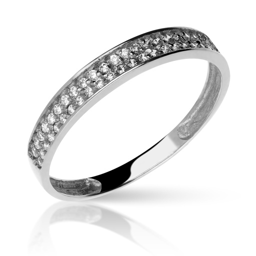 [3065 OBL] Sortija Engaste Oro Blanco