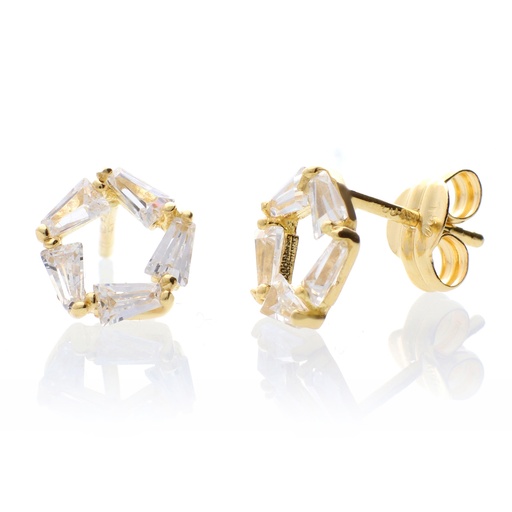 [7759 CIR] Pendientes Presión Circonita