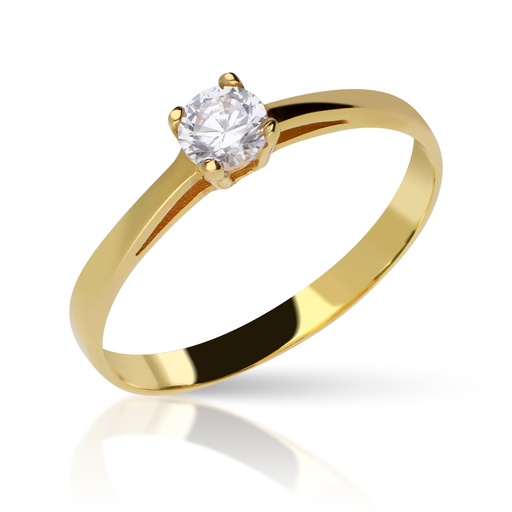 [3323] Sortija Solitario 4 Garras Oro Amarillo