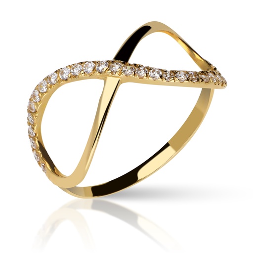 [3348 OA] Sortija Infinito Engaste Oro Amarillo