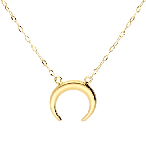 [10053 OA] Gargantilla Luna Oro Amarillo