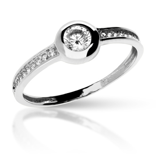 [3437 OBL] Sortija Engaste Oro Blanco