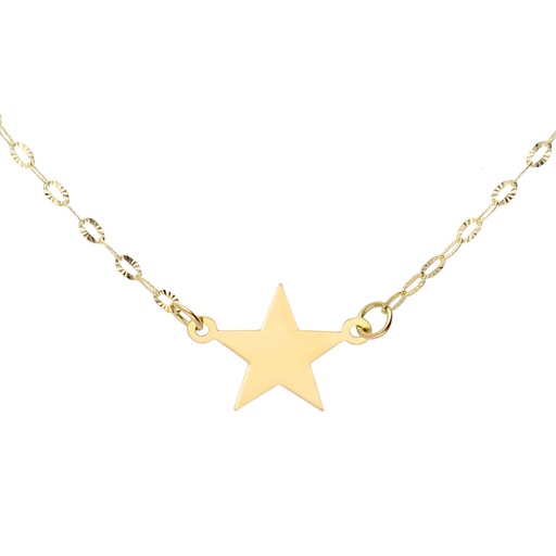 [10305 OA] Gargantilla Estrella Oro Amarillo