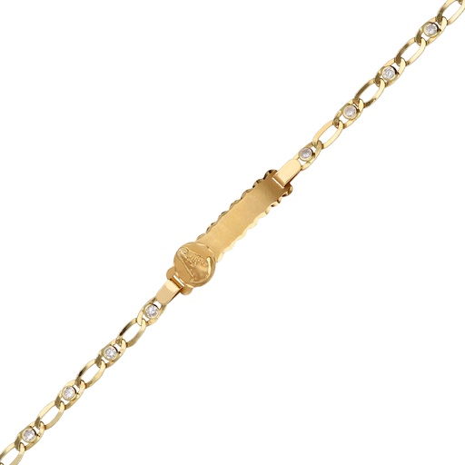 [5149] Pulsera Chapa Circonitas Virgen Rocío