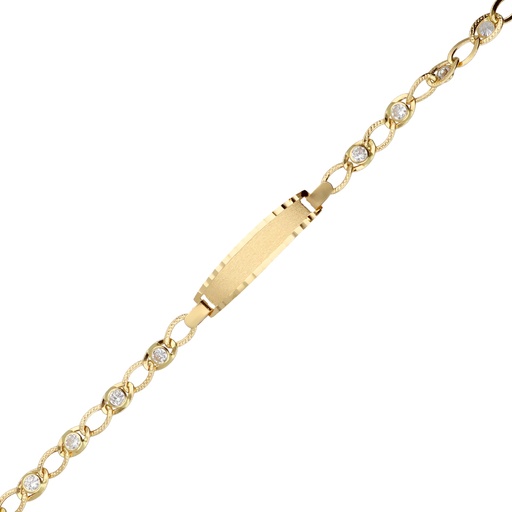 [10157] Pulsera Chapa Circonitas