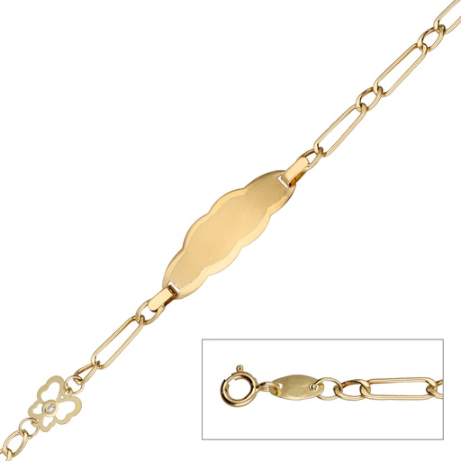 [5908] Pulsera Bebé Chapa Mariposa