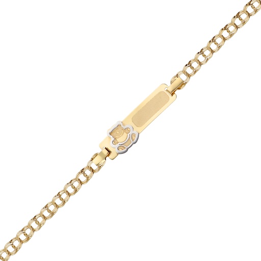 [5103] Pulsera Bebé Chapa Húngara Oso