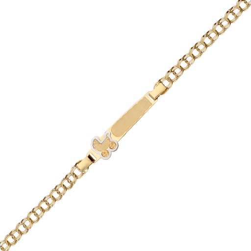 [5708] Pulsera Bebé Chapa Húngara Carrito