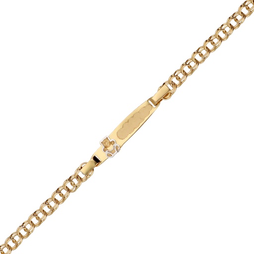 [5352] Pulsera Bebé Chapa Húngara Oso