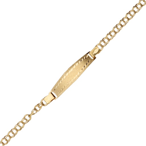 [5105] Pulsera Bebé Chapa Húngara Hueca