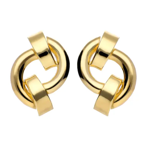 [7679] Pendientes Omega Lisos Nudo