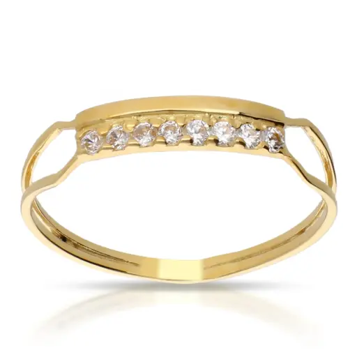 [4629s OA] Sortija Circonitas Oro Amarillo