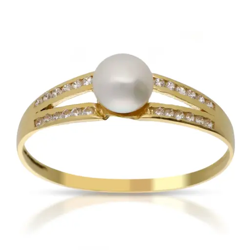 [4353s] Sortija Perla Circonitas