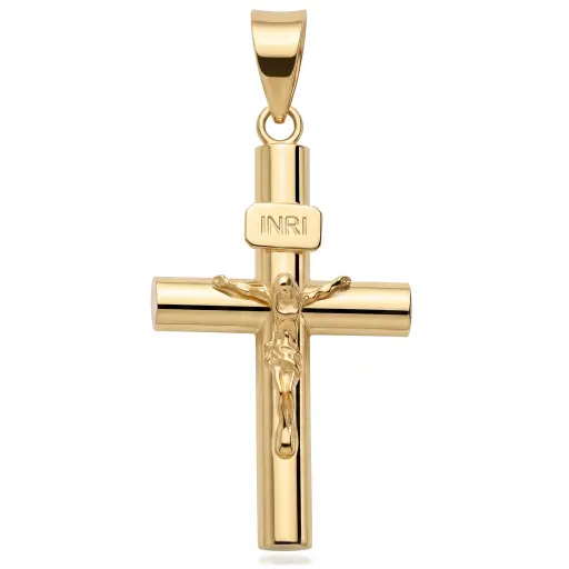 [6176] Cruz Cristo Fundición Oval 3,5 mm