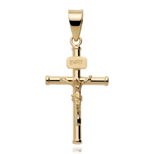 [6122] Cruz Cristo Fundición Tubo 2 mm 