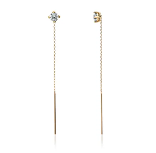 [7394] Pendientes Cadena Color