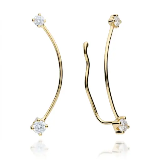 [7621] Pendientes Trepador Circonitas