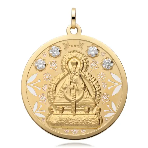 [6359] Medalla Virgen de la Cabeza Circonitas