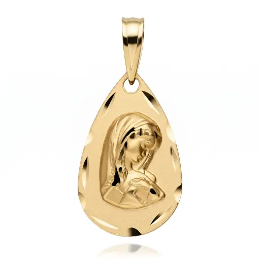 [6252] Medalla Virgen Niña Lágrima