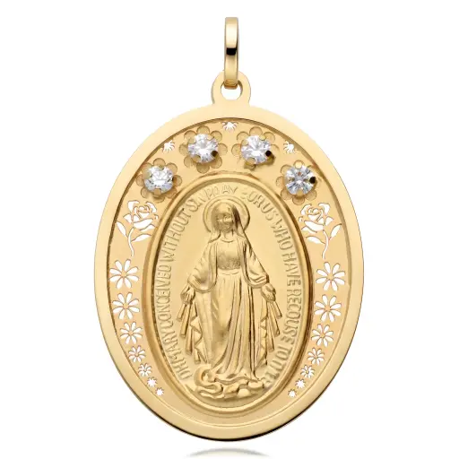 [6413] Medalla Virgen de la Milagrosa Circonitas