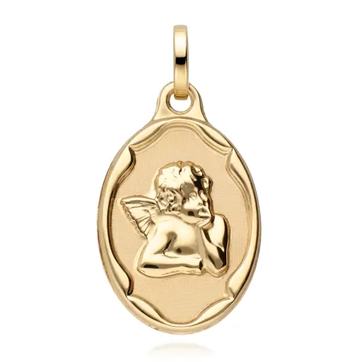 [6553] Medalla Angelote Oval