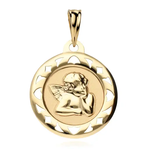 [6516] Medalla Angelote Redonda