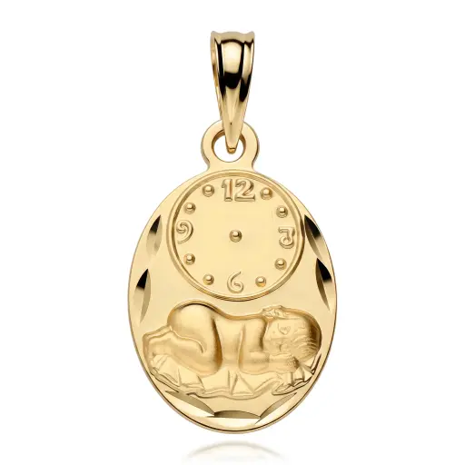 [6110] Medalla Niño Reloj Oval
