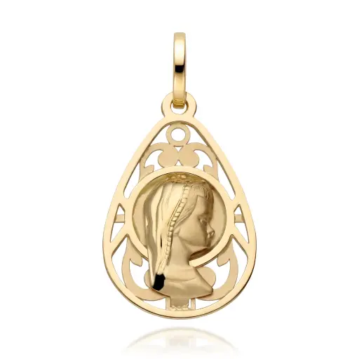 [6605] Medalla Virgen Niña Lágrima