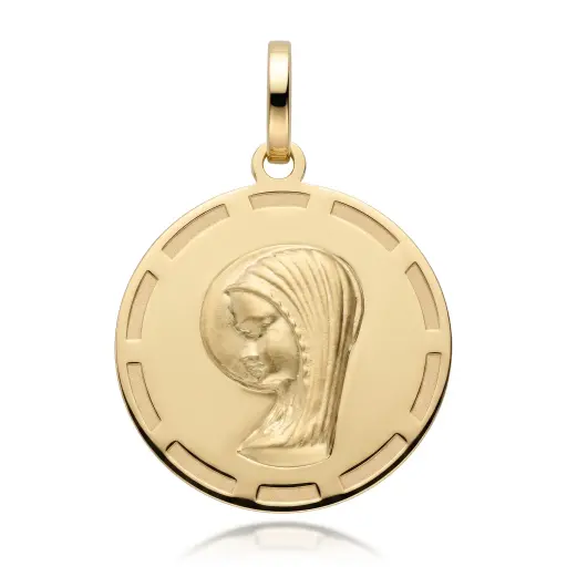 [6241] Medalla Virgen Niña Redonda