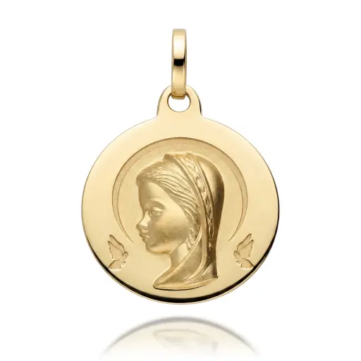 [6684-3] Medalla Virgen Niña Redonda